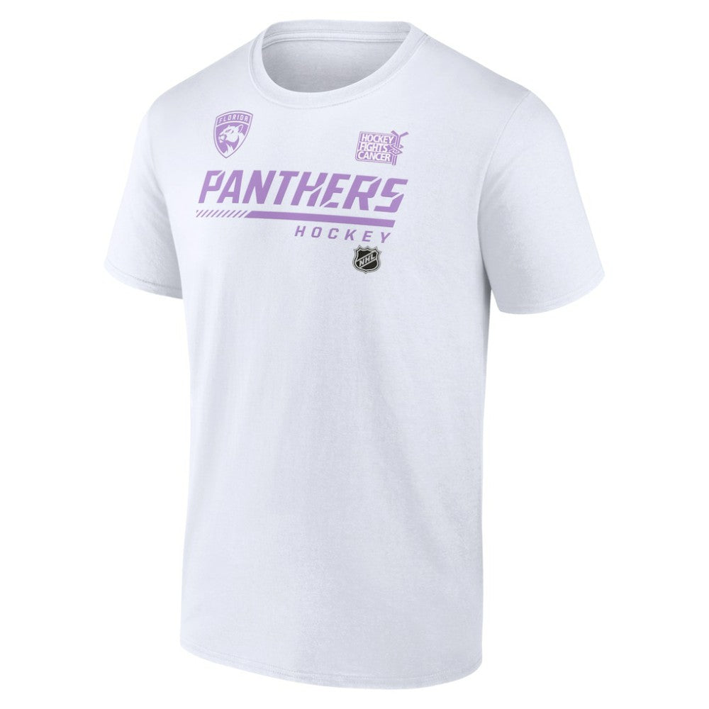 Florida Panthers NHL Hockey Fights Cancer T-Shirt - White - NHL 4751717