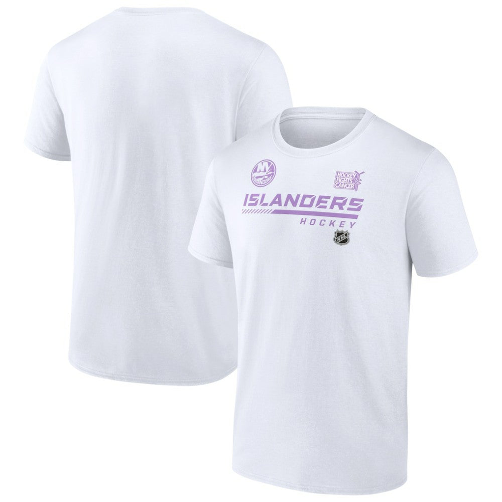 New York Islanders NHL Hockey Fights Cancer T-Shirt - White - NHL 4751728