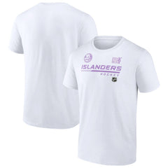 New York Islanders NHL Hockey Fights Cancer T-Shirt - White - NHL 4751728