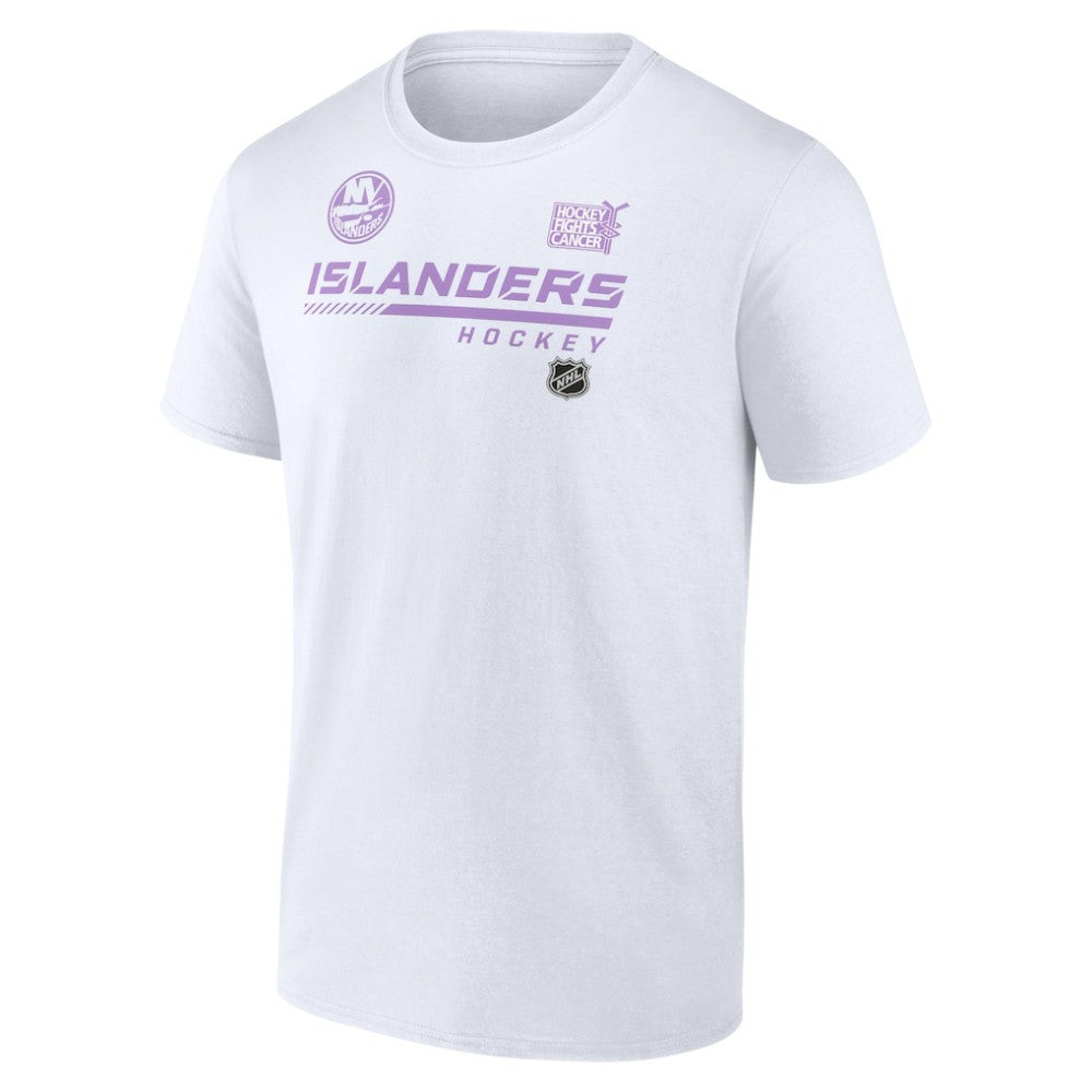 New York Islanders NHL Hockey Fights Cancer T-Shirt - White - NHL 4751728