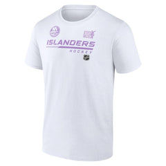 New York Islanders NHL Hockey Fights Cancer T-Shirt - White - NHL 4751728