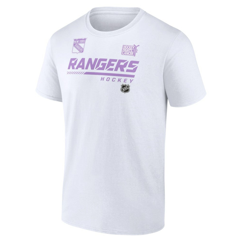 New York Rangers NHL Hockey Fights Cancer T-Shirt - White - NHL 4751730