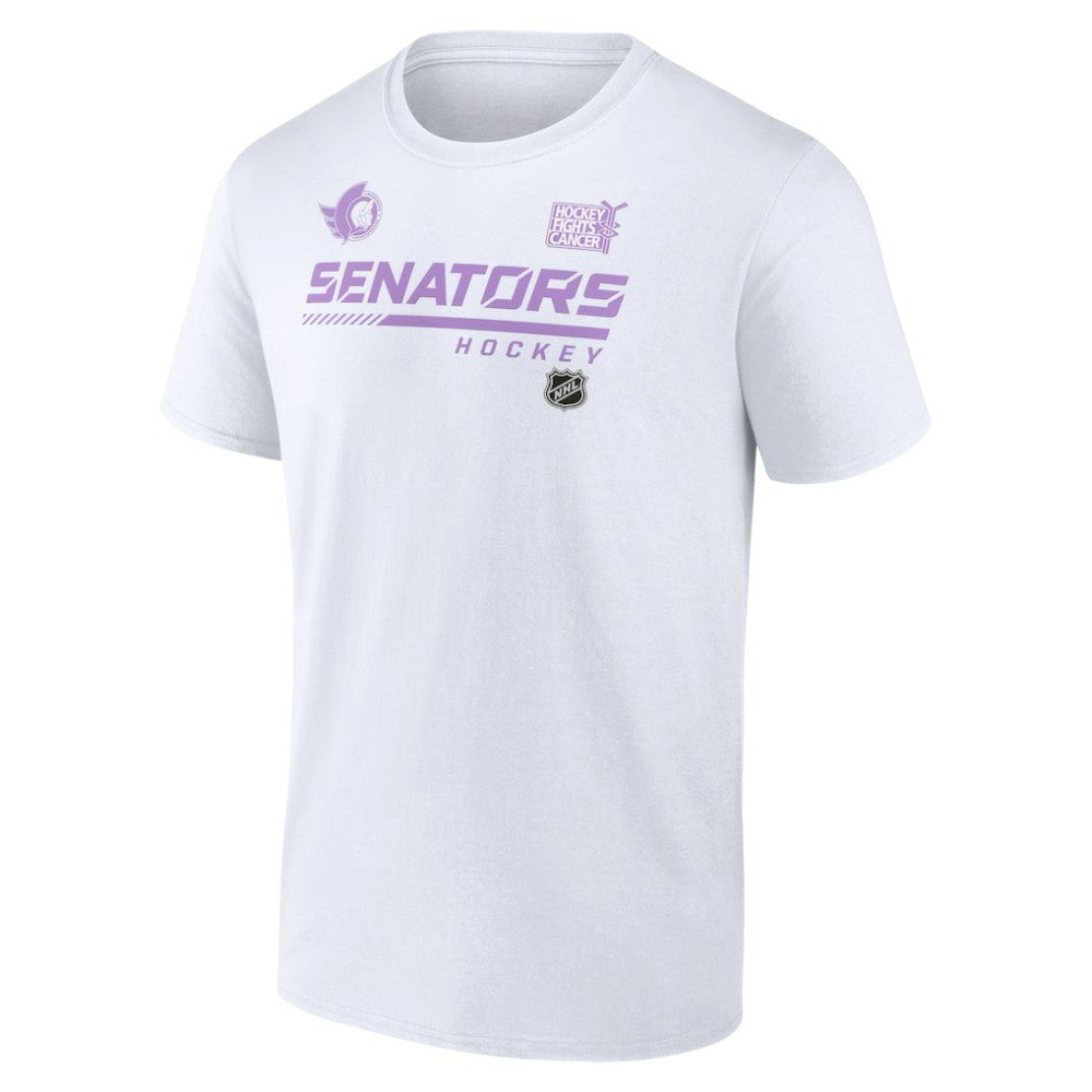 Ottawa Senators NHL Hockey Fights Cancer T-Shirt - White - NHL 4751732