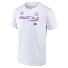 Ottawa Senators NHL Hockey Fights Cancer T-Shirt - White - NHL 4751732