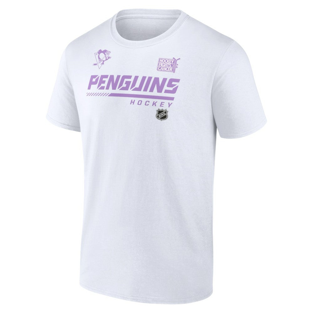 Pittsburgh Penguins NHL Hockey Fights Cancer T-Shirt - White - NHL 4751736