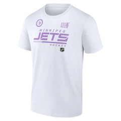 Winnipeg Jets NHL Hockey Fights Cancer T-Shirt - White - NHL 4751748