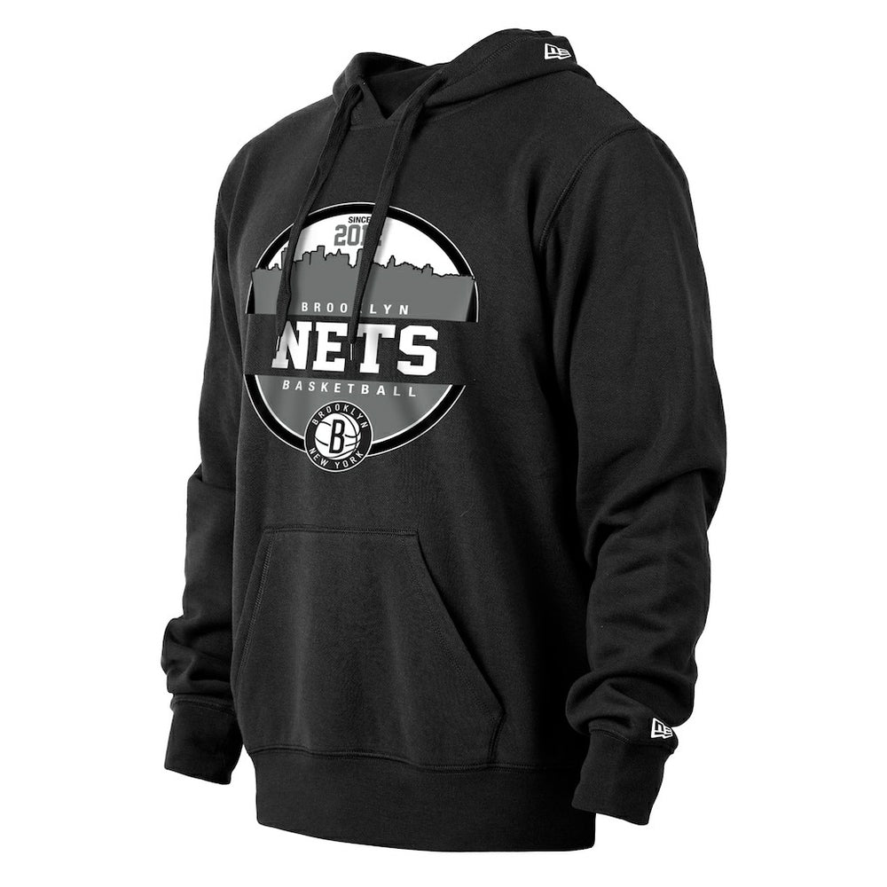 Brooklyn Nets Localized Pullover Hoodie Black | New Era Near Me