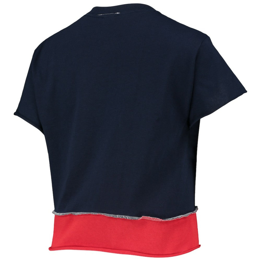 Boston Red Sox Refried Apparel Women's Cropped T-Shirt - Navy - MLB Online