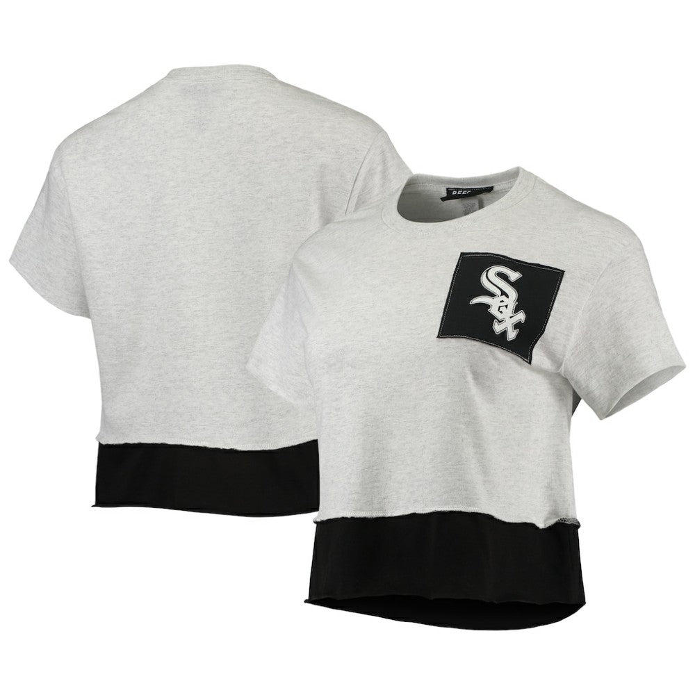 Chicago White Sox Refried Apparel Women's Cropped T-Shirt - Heathered Gray - MLB Online