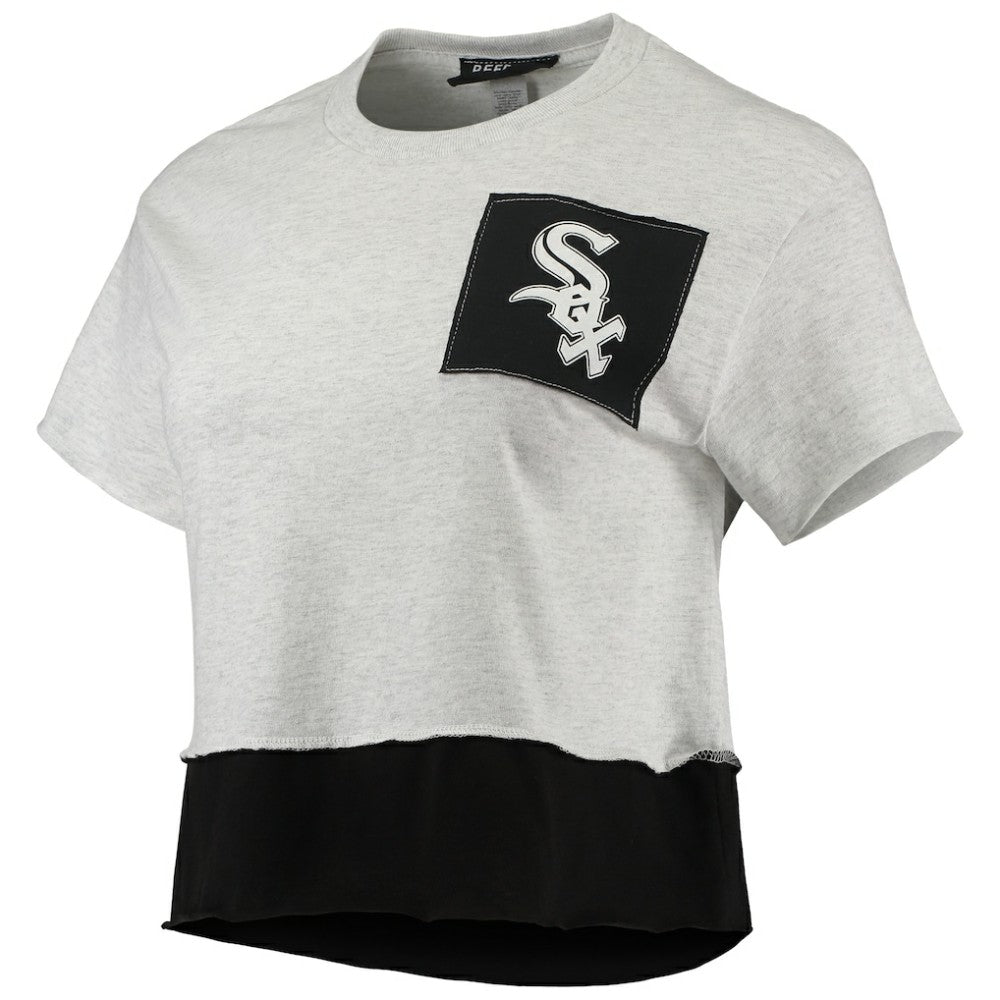 Chicago White Sox Refried Apparel Women's Cropped T-Shirt - Heathered Gray - MLB Online