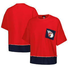 Cleveland Guardians Refried Apparel Women's Cropped T-Shirt - Red - MLB Discount