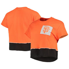San Francisco Giants Refried Apparel Women's Cropped T-Shirt - Orange - MLB Sale