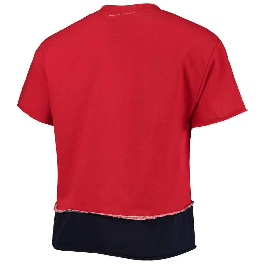 St. Louis Cardinals Refried Apparel Women's Cropped T-Shirt - Red - MLB Lifestyle
