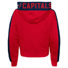 Washington Capitals Girls Youth Record Setter Pullover Hoodie - Red - NHL 4753066