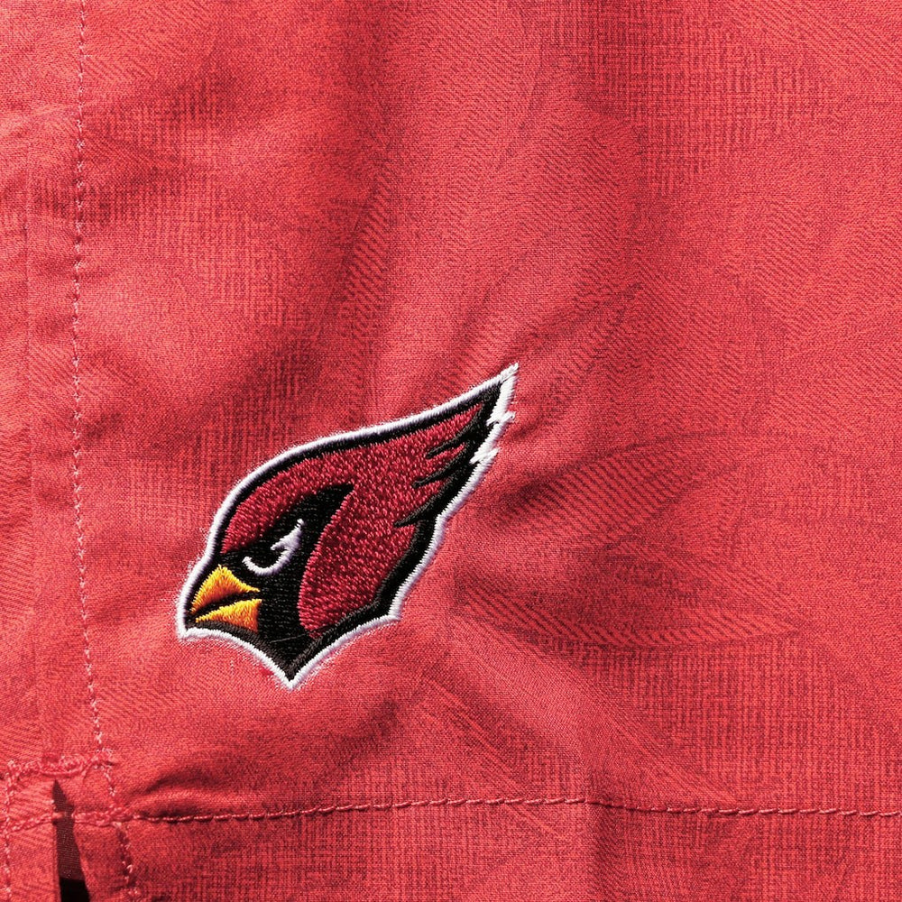 Arizona Cardinals Team Naples Layered Leaves Swim Trunks Cardinal