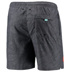 Cleveland Browns Naples Layered Leaves Swim Trunks Black