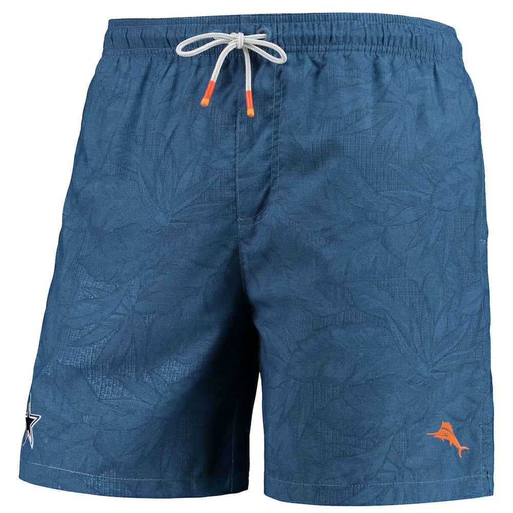 Dallas Cowboys Naples Layered Leaves Swim Trunks Navy