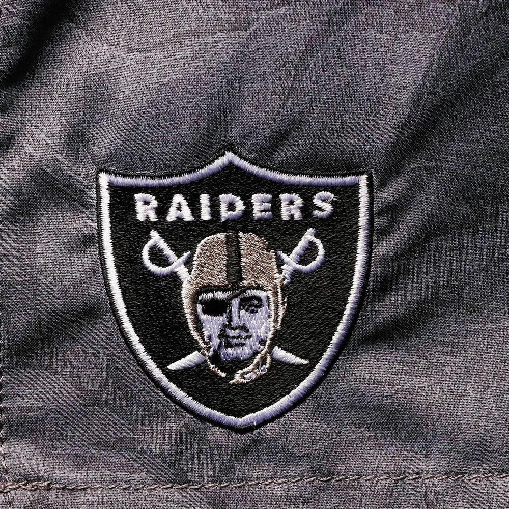 Las Vegas Raiders Naples Layered Leaves Swim Trunks Black