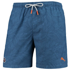 Tennessee Titans Naples Layered Leaves Swim Trunks Navy