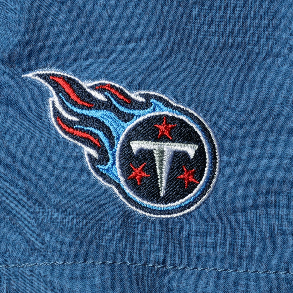 Tennessee Titans Naples Layered Leaves Swim Trunks Navy