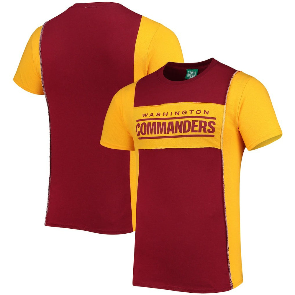 Washington Commanders Refried Apparel Split Side T-Shirt Burgundy