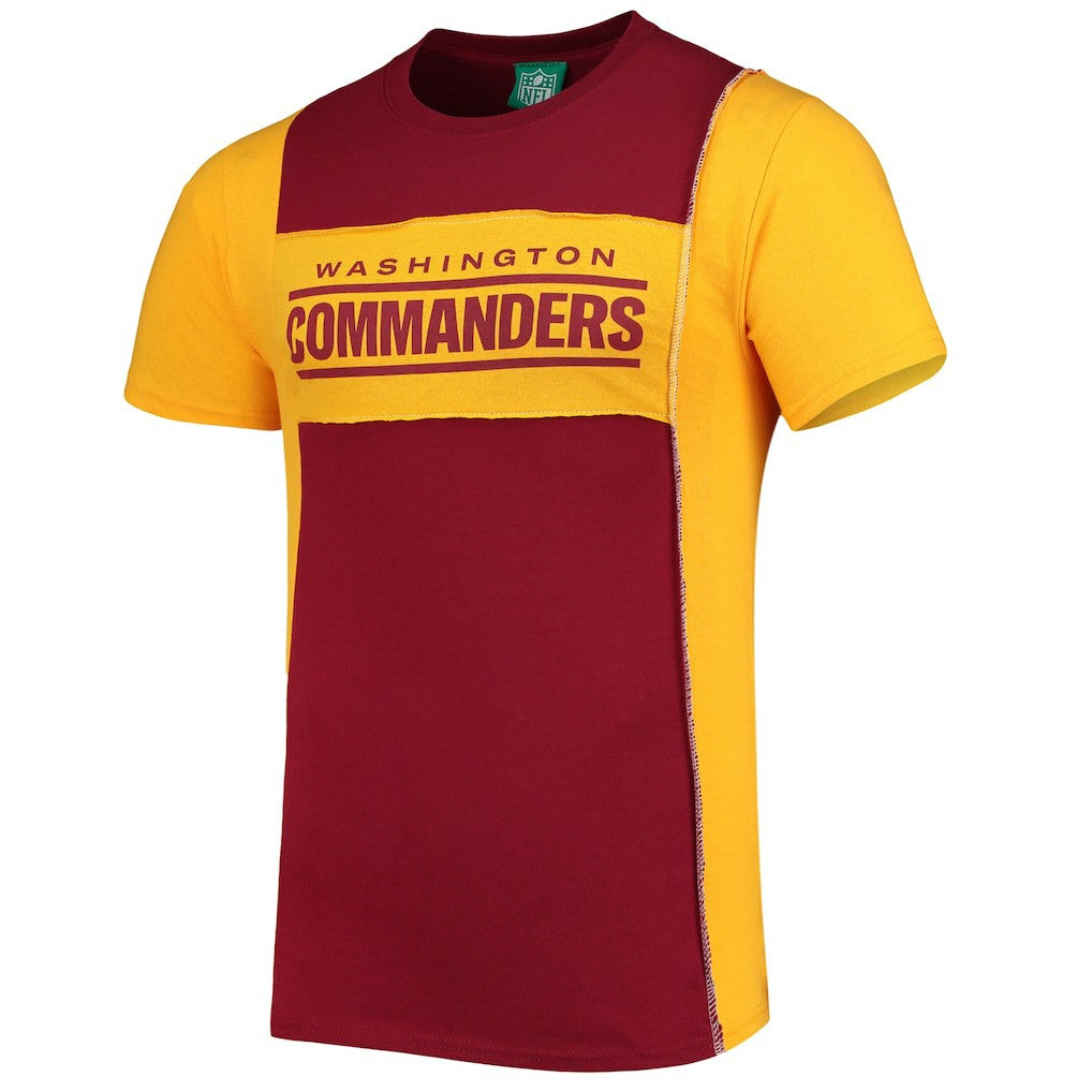 Washington Commanders Refried Apparel Split Side T-Shirt Burgundy