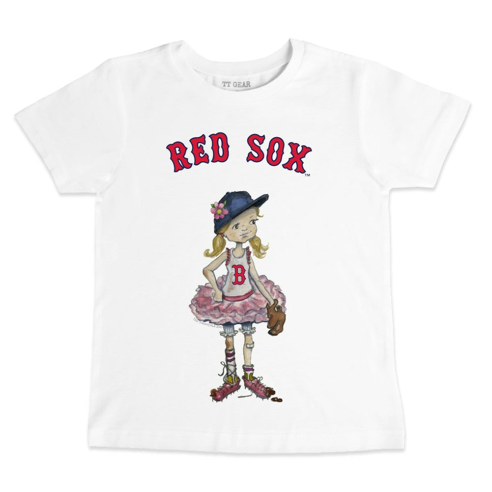 Boston Red Sox Tiny Turnip Youth Baseball Babes T-Shirt - White - MLB Online