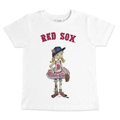 Boston Red Sox Tiny Turnip Youth Baseball Babes T-Shirt - White - MLB Online