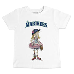 Seattle Mariners Tiny Turnip Youth Baseball Babes T-Shirt - White - MLB Online