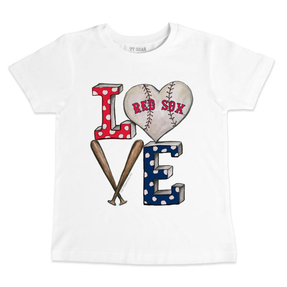 Boston Red Sox Tiny Turnip Youth Baseball Love T-Shirt - White - MLB Online