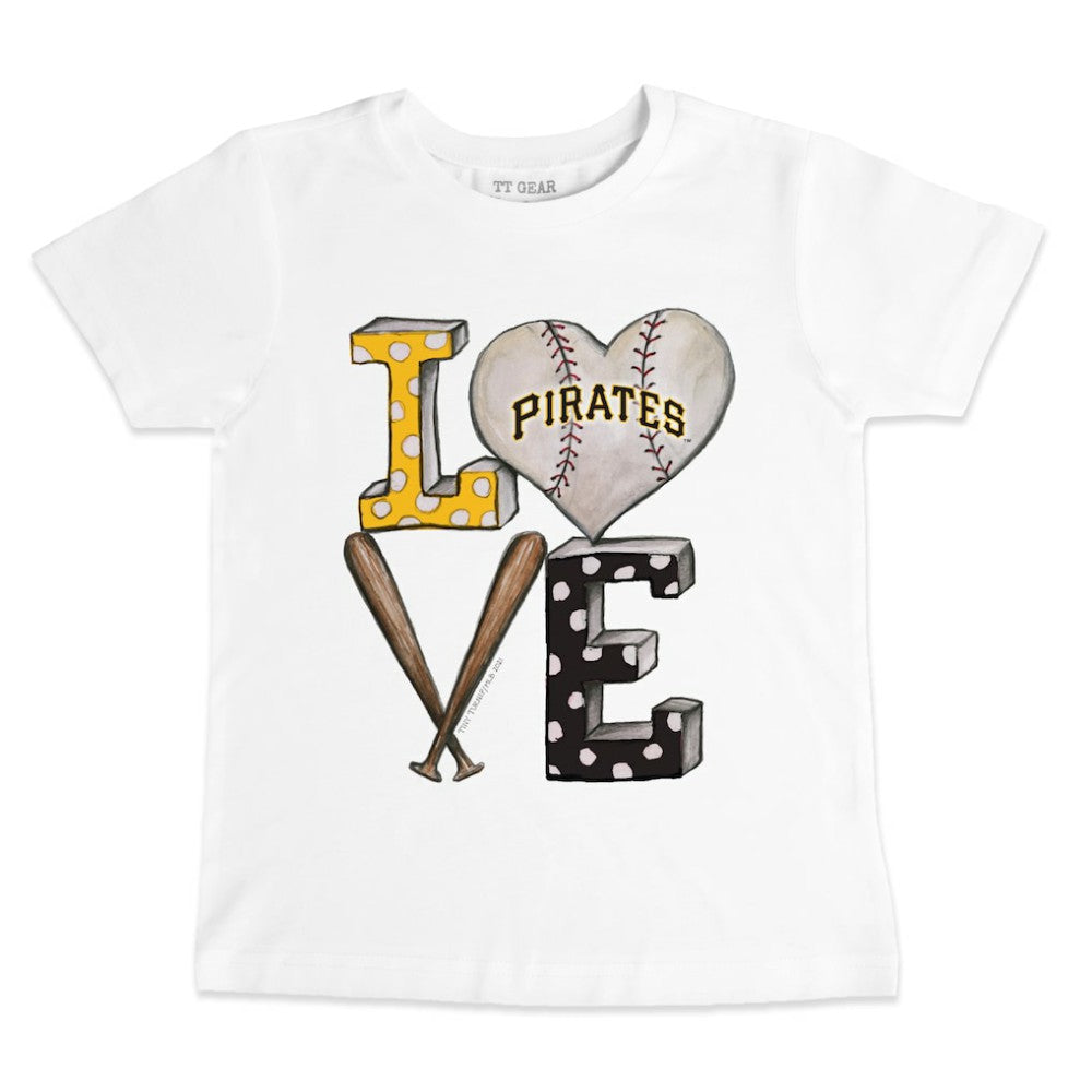Pittsburgh Pirates Tiny Turnip Youth Baseball Love T-Shirt - White - MLB Online