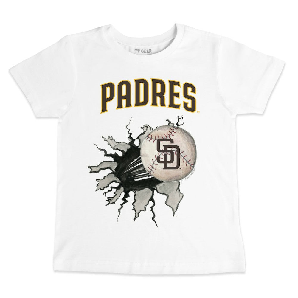 San Diego Padres Tiny Turnip Youth Baseball Tear T-Shirt - White - MLB Online