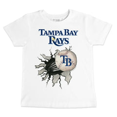 Tampa Bay Rays Tiny Turnip Youth Baseball Tear T-Shirt - White - MLB Online
