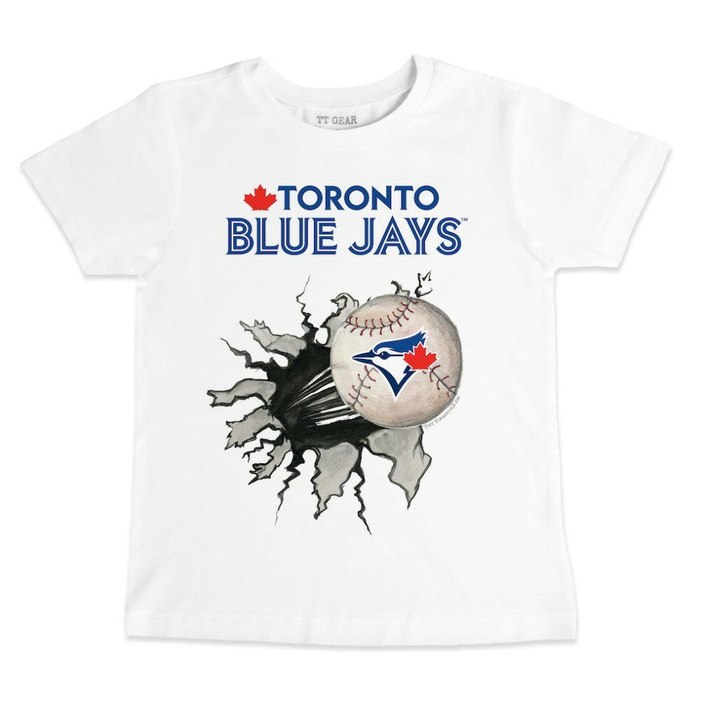 Toronto Blue Jays Tiny Turnip Youth Baseball Tear T-Shirt - White - MLB on Sale