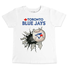 Toronto Blue Jays Tiny Turnip Youth Baseball Tear T-Shirt - White - MLB on Sale
