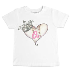 Baltimore Orioles Tiny Turnip Youth Baseball Tiara Heart T-Shirt - White - MLB Sale