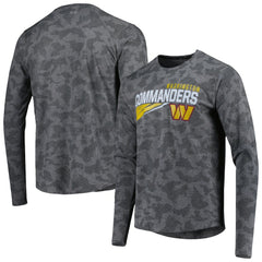 Washington Commanders MSX by Michael Strahan Camo Long Sleeve T-Shirt Black