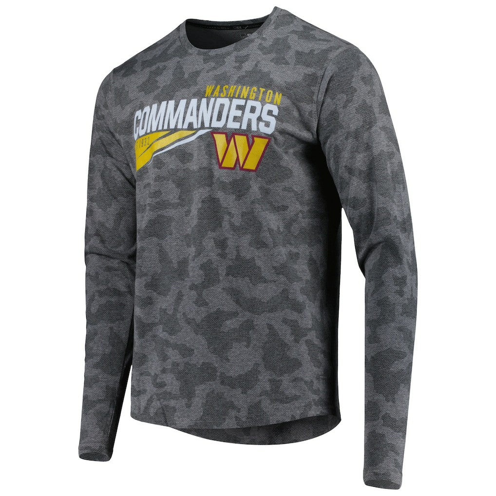 Washington Commanders MSX by Michael Strahan Camo Long Sleeve T-Shirt Black
