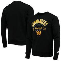 Washington Commanders Starter Pullover Sweatshirt Black