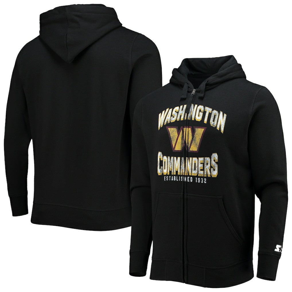Washington Commanders Starter Post-Season Full-Zip Hoodie Black