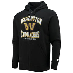 Washington Commanders Starter Post-Season Full-Zip Hoodie Black
