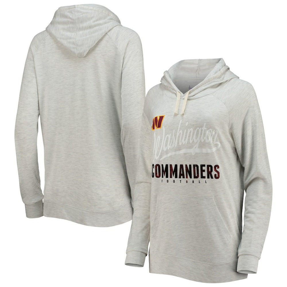 Washington Commanders Touch Women's Pre-Game Raglan Pullover Hoodie Oatmeal