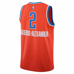 Shai Gilgeous-Alexander Oklahoma City Thunder Jordan Brand Unisex Swingman Jersey Statement Edition Orange