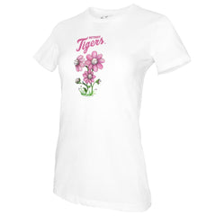 Detroit Tigers Tiny Turnip Women's Blooming Baseballs T-Shirt - White - MLB Online