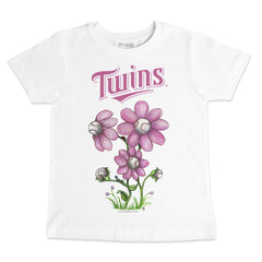 Minnesota Twins Tiny Turnip Youth Blooming Baseballs T-Shirt - White - MLB Online