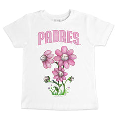 San Diego Padres Tiny Turnip Youth Blooming Baseballs T-Shirt - White - MLB Sale