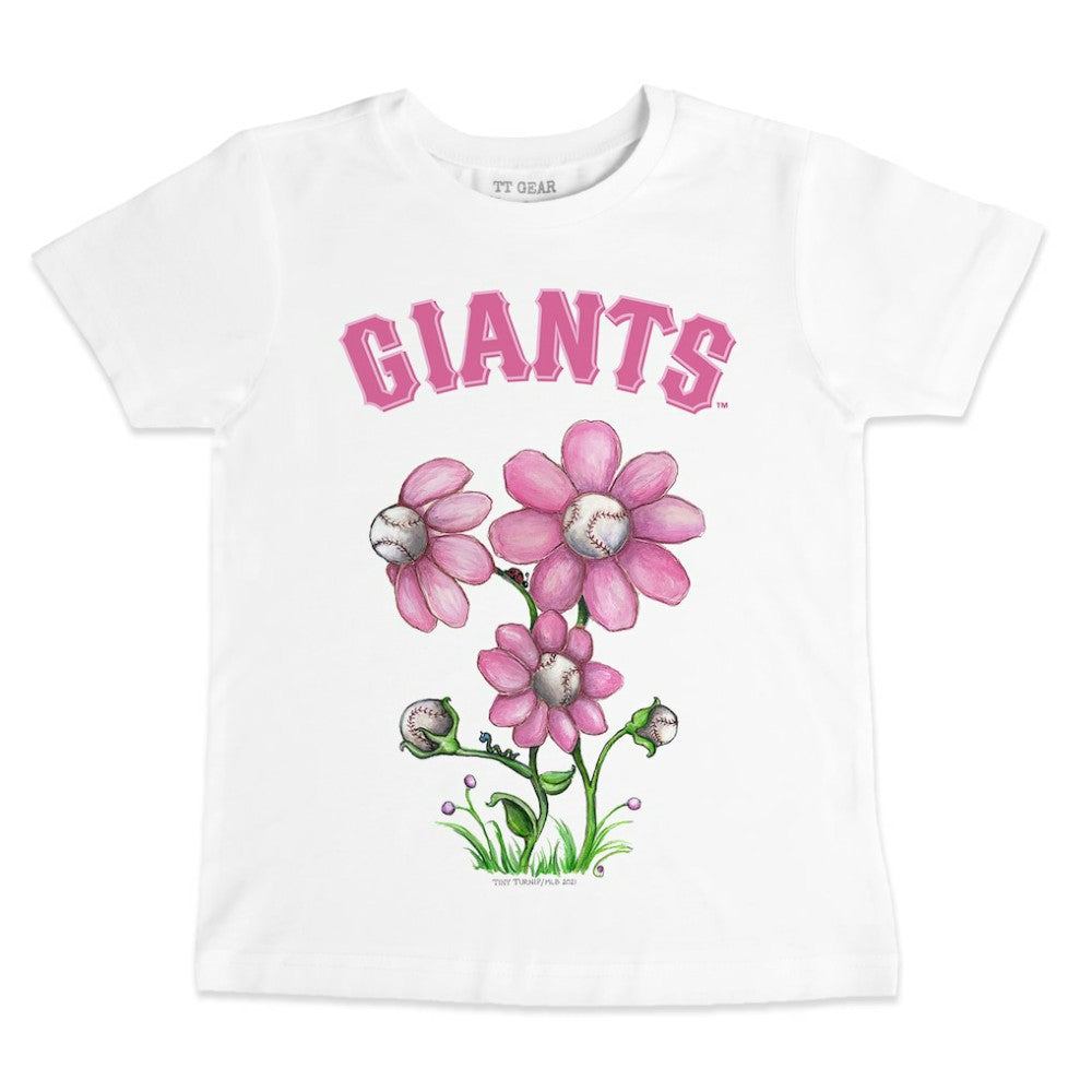San Francisco Giants Tiny Turnip Youth Blooming Baseballs T-Shirt - White - MLB Sale