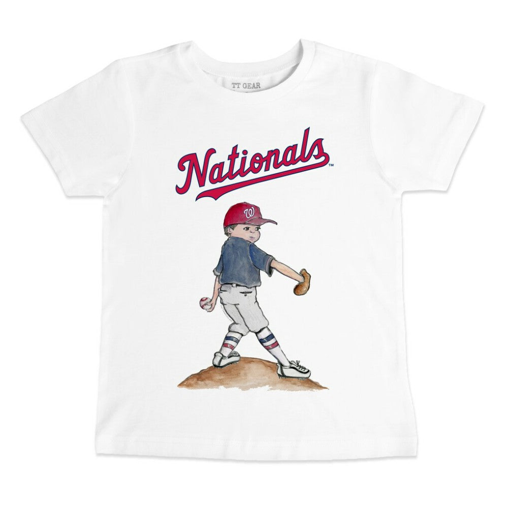 Washington Nationals Tiny Turnip Youth Clemente T-Shirt - White - MLB Lifestyle