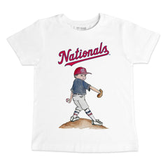 Washington Nationals Tiny Turnip Youth Clemente T-Shirt - White - MLB Lifestyle