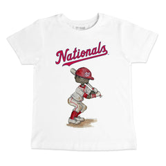 Washington Nationals Tiny Turnip Youth James T-Shirt - White - MLB Discount